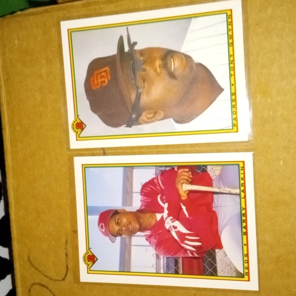 1989 Bowman Tony Gwynn and Barry Larkin